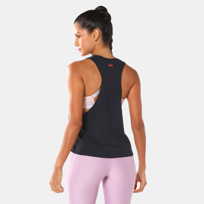 Under Armour Women's Project Rock Bull Tank Top Black Under Armour Women's Project Rock Bull Tank Top Black image number 1