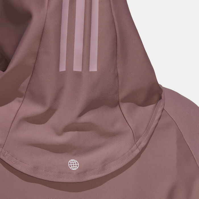 adidas Women's 3-Stripes Swimming Hijab Pink adidas Women's 3-Stripes Swimming Hijab Pink image number 3