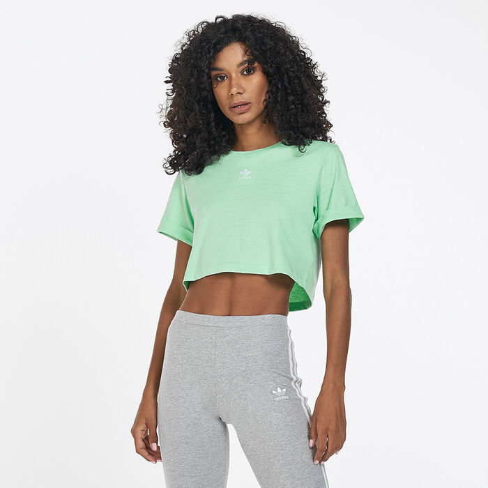 adidas Originals Women's Adicolor Essentials T-Shirt Green adidas Originals Women's Adicolor Essentials T-Shirt Green image number 0
