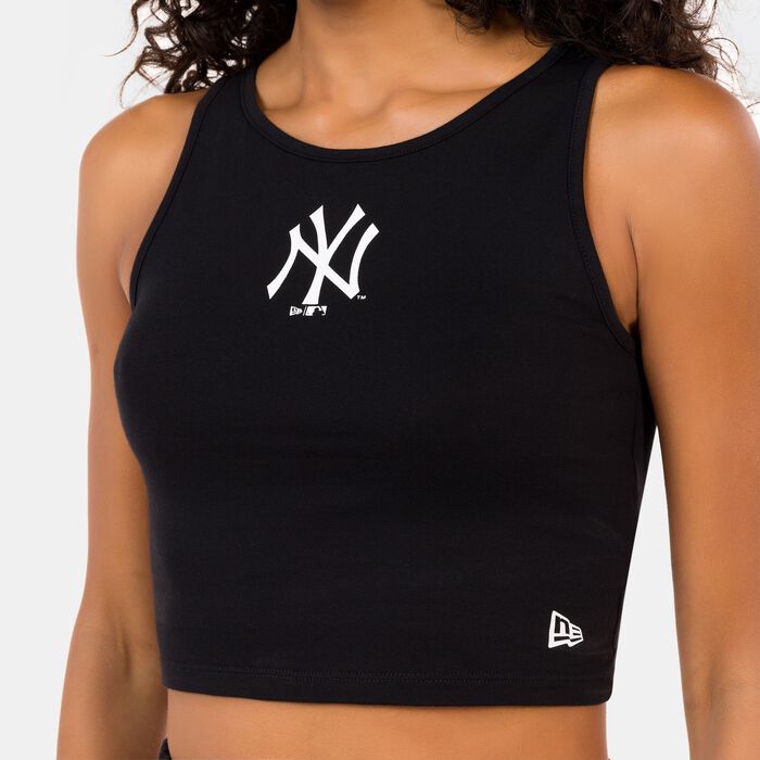 New Era Women's MLB New York Yankees Crop Top Black New Era Women's MLB New York Yankees Crop Top Black image number 3