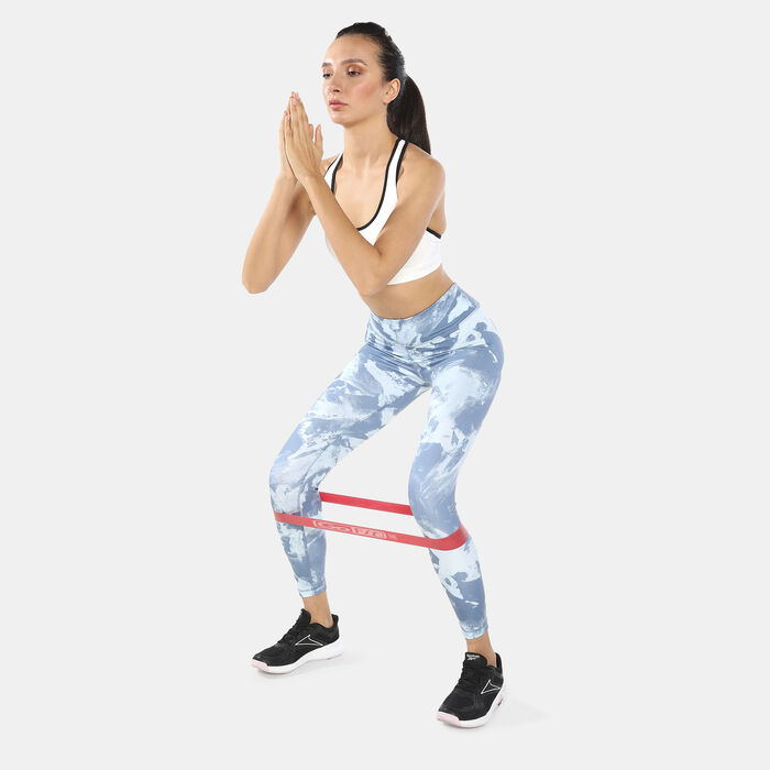 Reebok Women's MYT Printed Leggings Blue Reebok Women's MYT Printed Leggings Blue image number 2