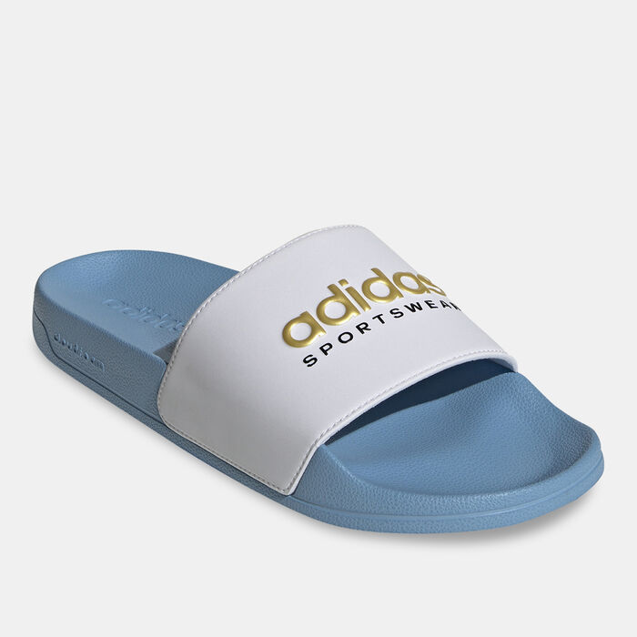 adidas Men's Adilette Shower Slides Blue adidas Men's Adilette Shower Slides Blue image number 0