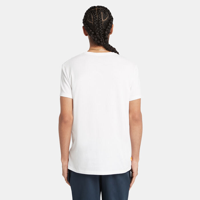 Timberland Men's Oyster River Chest Logo T-Shirt White image number 1