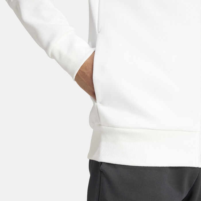 adidas Men's Real Madrid Anthem Jacket White image number 4