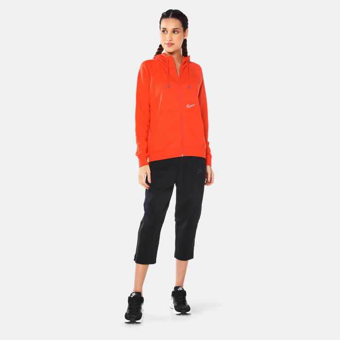 Nike Women's Sportswear Essential Hoodie Orange Nike Women's Sportswear Essential Hoodie Orange image number 2
