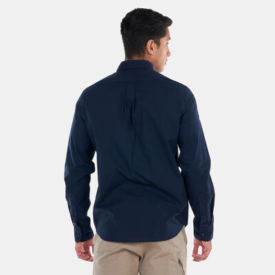 Timberland Men's Solid Poplin Long-Sleeve Shirt Blue Timberland Men's Solid Poplin Long-Sleeve Shirt Blue