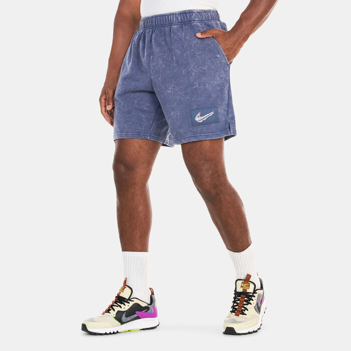 Nike Men's Dri-FIT Fleece Fitness Shorts Purple image number 0