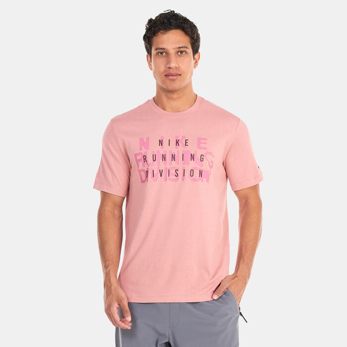Nike Men's Dri-FIT Run Division T-Shirt Pink Nike Men's Dri-FIT Run Division T-Shirt Pink image number 0