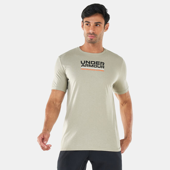 Under Armour Men's UA Multicolor Box Logo T-Shirt Grey Under Armour Men's UA Multicolor Box Logo T-Shirt Grey image number 0