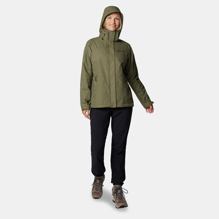 Columbia Women's Bugaboo II Fleece Interchange Hiking Jacket Green Columbia Women's Bugaboo II Fleece Interchange Hiking Jacket Green image number 2