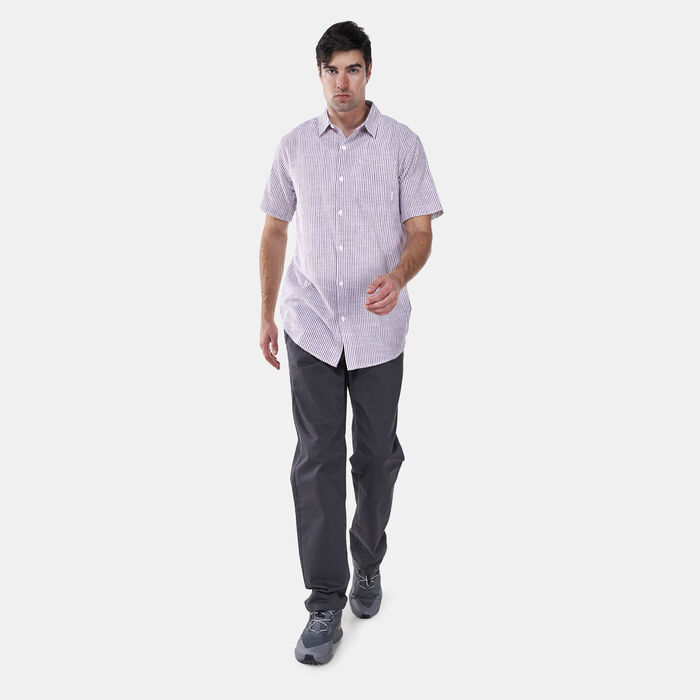 Columbia Men's Under Exposure™ Yarn Dye Short Sleeved Shirt Red Columbia Men's Under Exposure™ Yarn Dye Short Sleeved Shirt Red image number 2