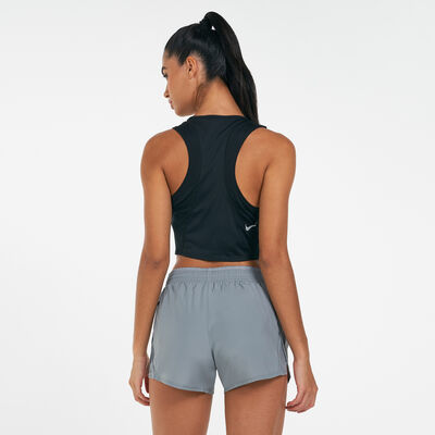 Nike Women's Dri-FIT Race Cropped Running Tank Top Black Nike Women's Dri-FIT Race Cropped Running Tank Top Black