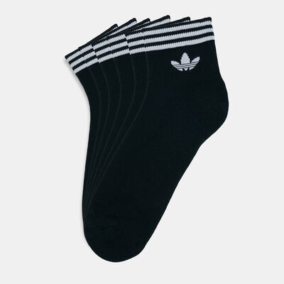 adidas Originals Men's Trefoil Ankle Socks (3 Pack) Black