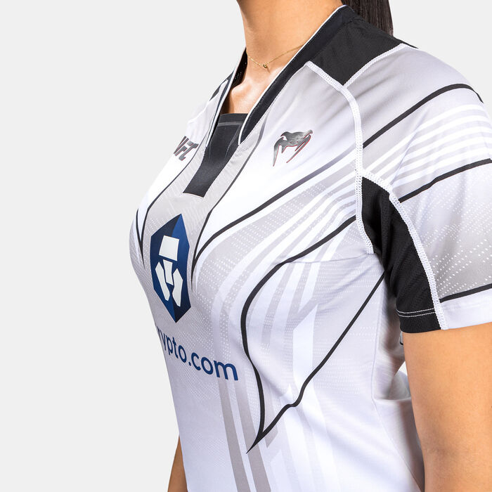 Venum Women's x UFC Authentic Fight Night 2.0 Walkout Jersey White Venum Women's x UFC Authentic Fight Night 2.0 Walkout Jersey White image number 3