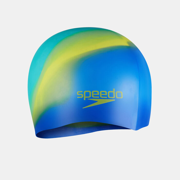 Speedo Kids' Colourful Swimming Cap Blue Speedo Kids' Colourful Swimming Cap Blue image number 1