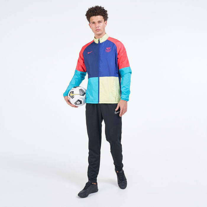 Nike Men's F.C. Barcelona Academy AWF Football Jacket Blue Nike Men's F.C. Barcelona Academy AWF Football Jacket Blue image number 2
