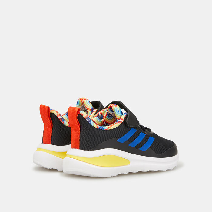 adidas Kids' FortaRun Sport Running Elastic Lace and Top Strap Shoe Black image number 2