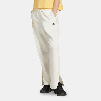 adidas Women's Resort Graphic Straight-Leg Pants White