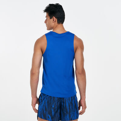 Nike Men's Dri-Fit Miler Tank Top Blue