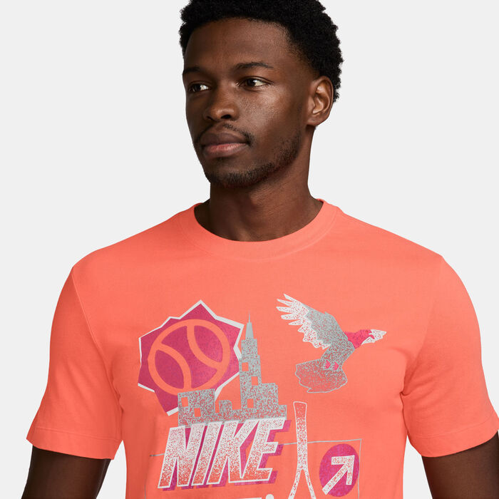 Nike Men's Court Dri-FIT Tennis T-Shirt Peach Nike Men's Court Dri-FIT Tennis T-Shirt Peach image number 2