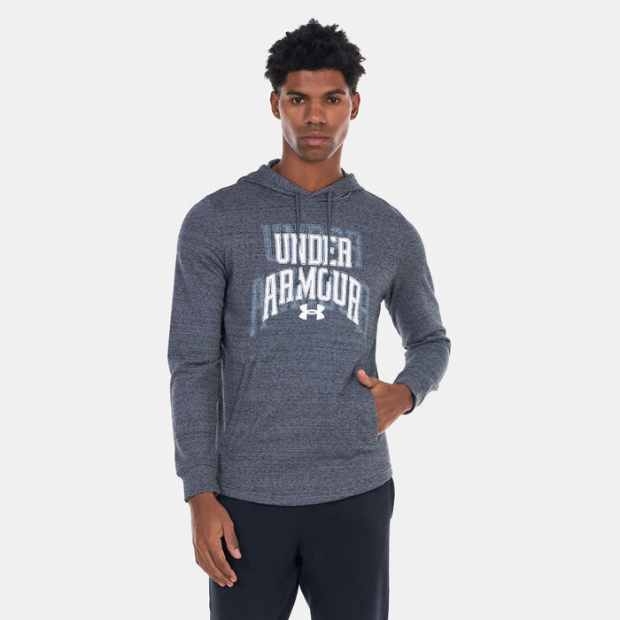 Under Armour Men's UA Rival Terry Graphic Hoodie Grey Under Armour Men's UA Rival Terry Graphic Hoodie Grey image number 0