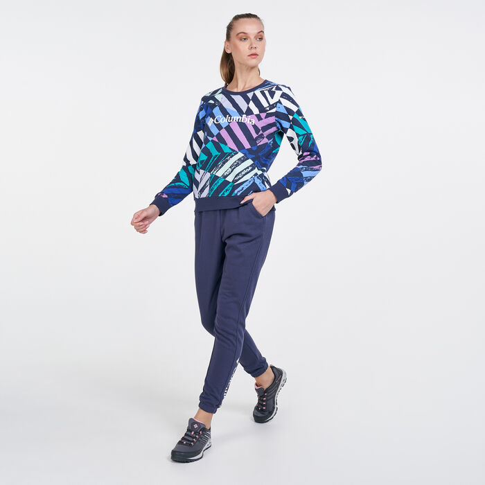 Columbia Women's Logo II French Terry Sweatpants Blue image number 2