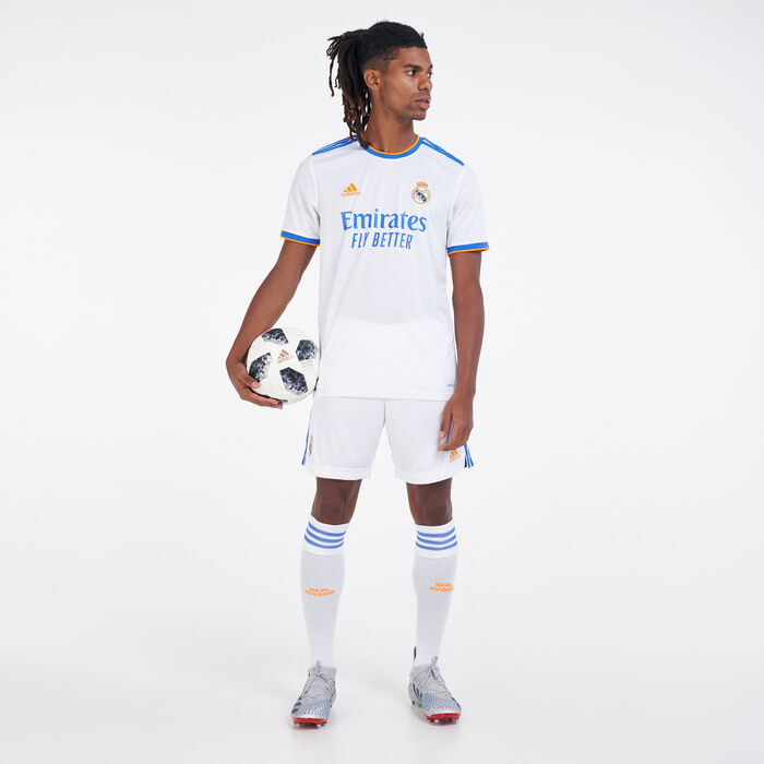 adidas Men's Real Madrid Home Shorts - 2021/22 White adidas Men's Real Madrid Home Shorts - 2021/22 White image number 2