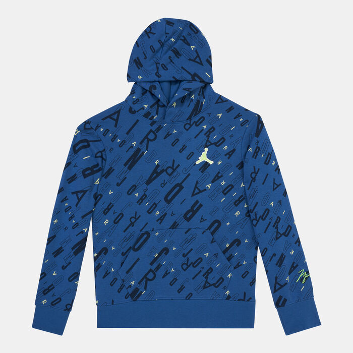 Jordan Kids' Essentials Hybrid French Terry Hoodie Blue Jordan Kids' Essentials Hybrid French Terry Hoodie Blue image number 0