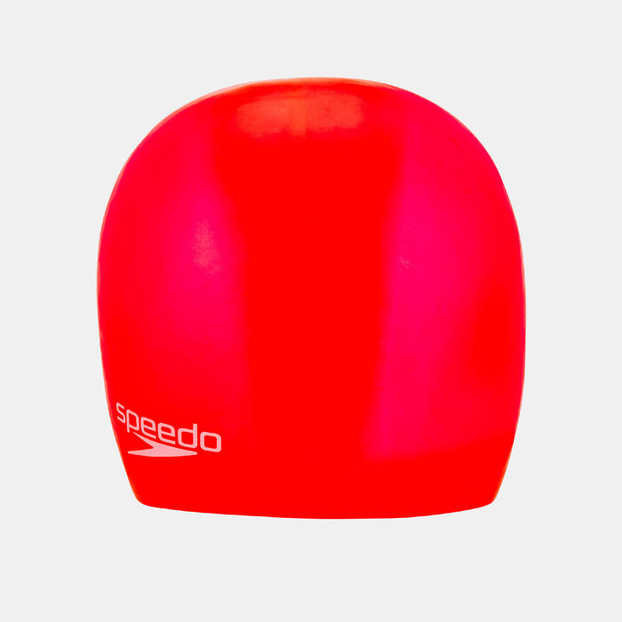 Speedo Plain Moulded Cap Red image number 1