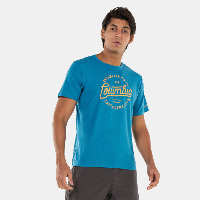 Columbia Men's Bluff Mesa™ II Graphic T-Shirt Blue Columbia Men's Bluff Mesa™ II Graphic T-Shirt Blue image number 0