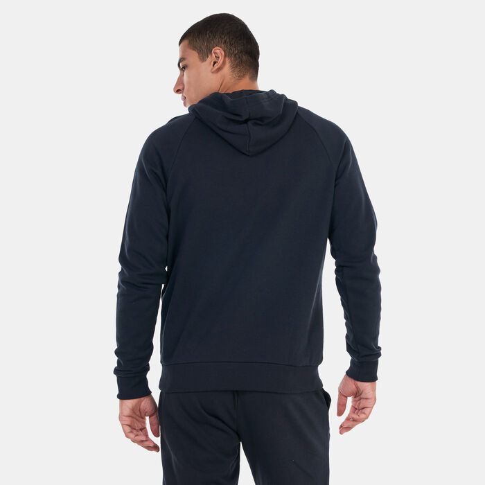 Under Armour Men's UA Rival Fleece Logo Hoodie Black image number 1