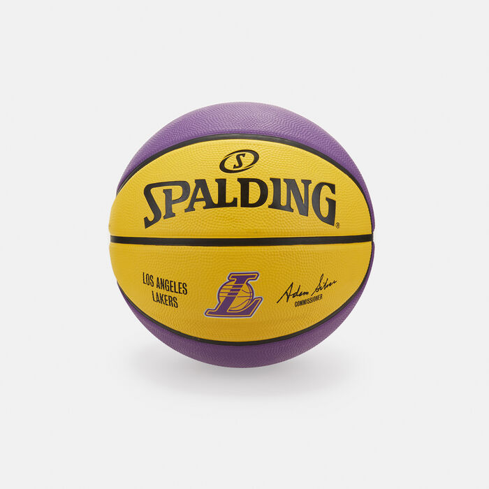 Spalding NBA Team LA Lakers Rubber Basketball Multi image number 0