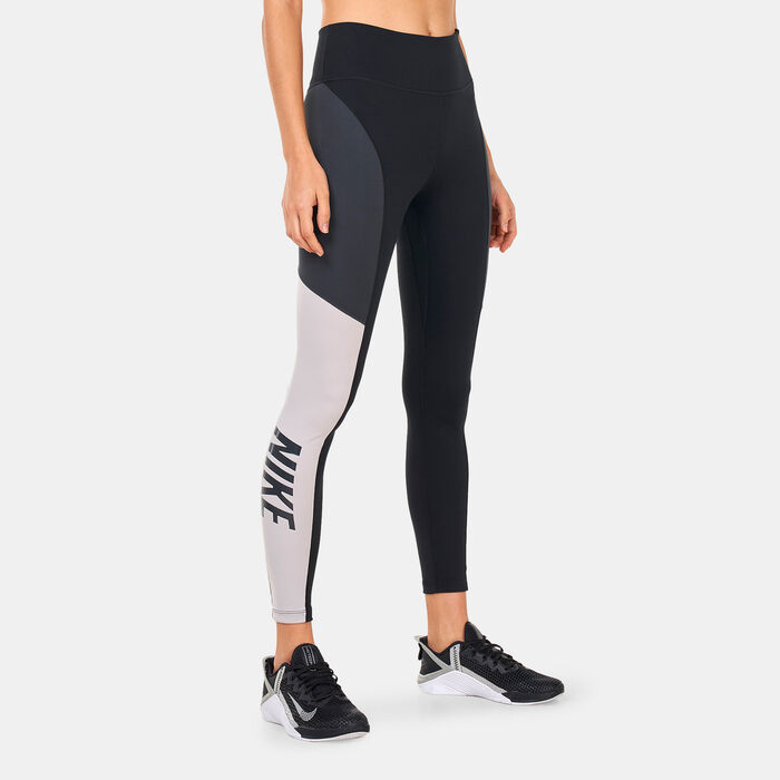 Nike Women's One Dri-FIT 7/8 Leggings Black image number 0
