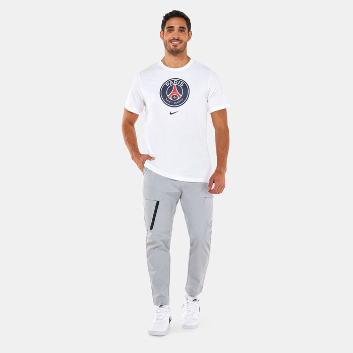 Nike Men's Paris Saint-Germain Crest Soccer T-Shirt White Nike Men's Paris Saint-Germain Crest Soccer T-Shirt White image number 2