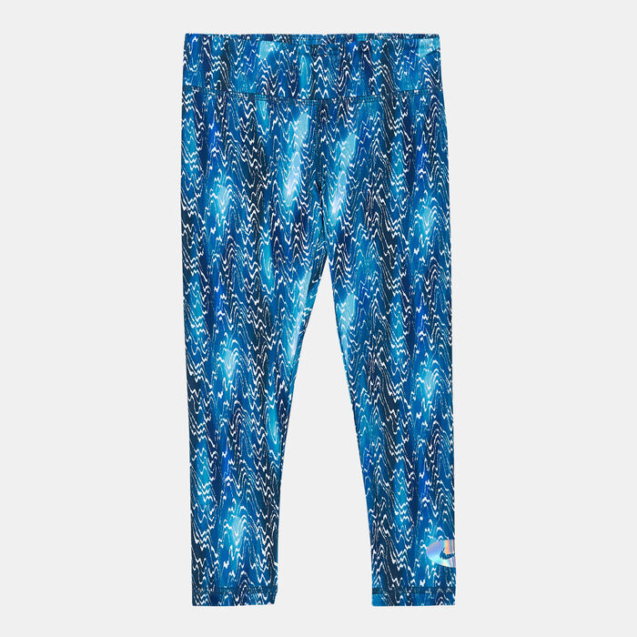 Nike Kids' Icon Clash Printed Leggings Blue image number 0