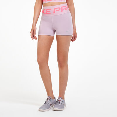Nike Women's Pro Novelty 3-inch Shorts Pink