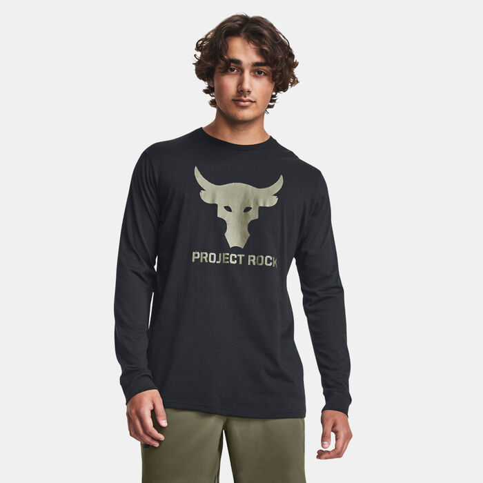 Under Armour Men's Project Rock Brahma Bull Long Sleeve T-Shirt Black image number 0