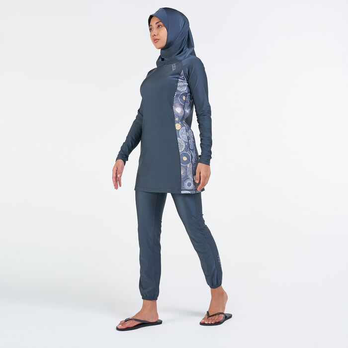 COEGA Women's 3 Piece Islamic Swimsuit Grey COEGA Women's 3 Piece Islamic Swimsuit Grey image number 0