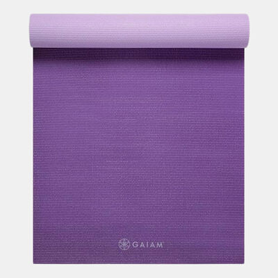 Gaiam Premium 2-Color Yoga Mat (6mm) Purple Gaiam Premium 2-Color Yoga Mat (6mm) Purple