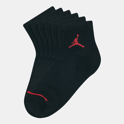 Jordan Kids' Jumpman Quarter Socks (3 Pack) Black