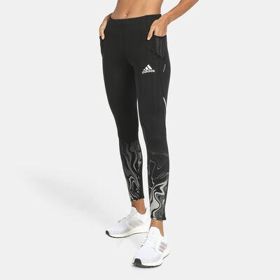 adidas Women's How We Do Glam On 7/8 Leggings Black