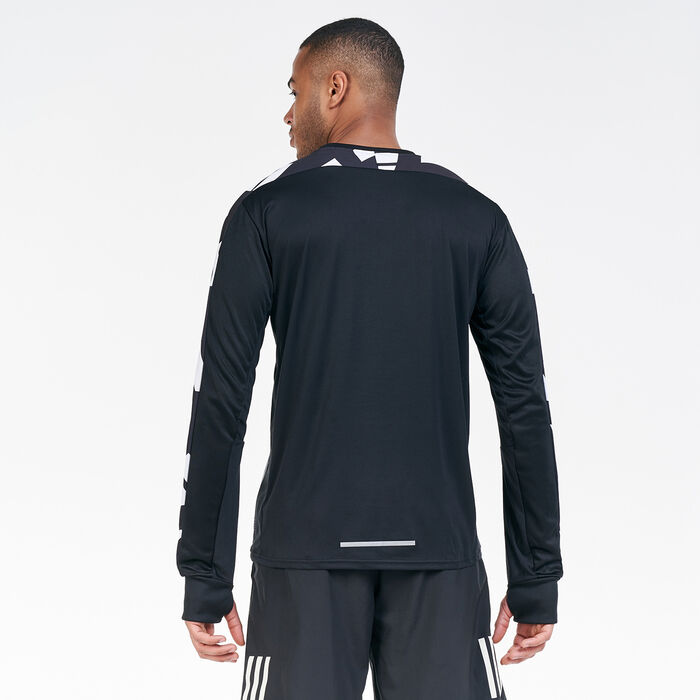 adidas Men's Own The Run Celebration T-Shirt Black adidas Men's Own The Run Celebration T-Shirt Black image number 1