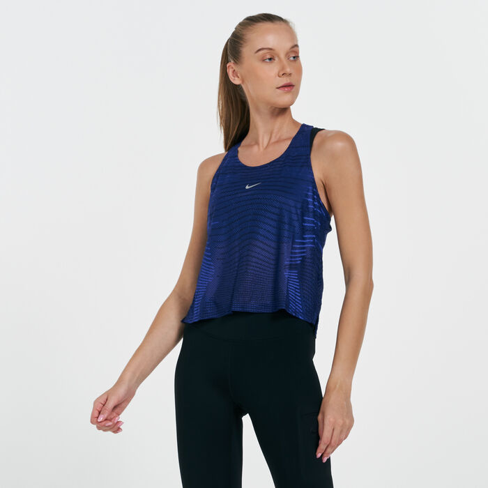 Nike Women's Pro CLN Tank Top Black image number 0