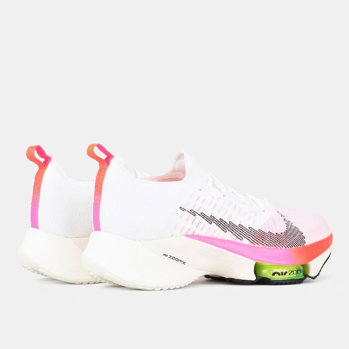 Nike Men's Air Zoom Tempo NEXT% Flyknit Shoe White image number 2