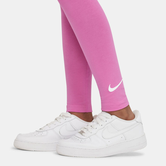 Nike Kids' Sportswear Favourites Swoosh Leggings Pink Nike Kids' Sportswear Favourites Swoosh Leggings Pink image number 2