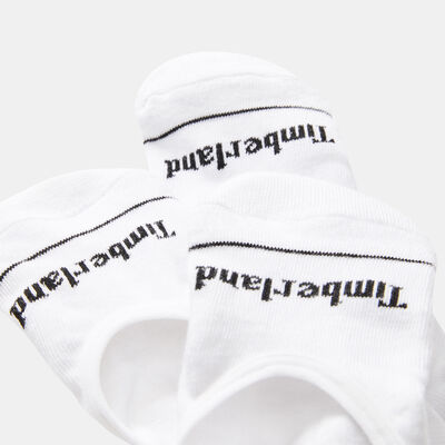 Timberland Men's Invisible Liner Socks (3 Pack) White