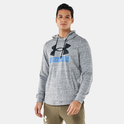 Under Armour Men's UA Rival Terry Logo Hoodie White