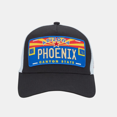 New Era Men's License Plate Trucker Cap Black