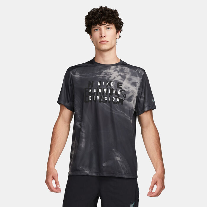 Mens nike dri fit running top sales