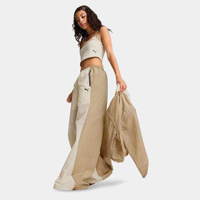 PUMA Women's Dare To Parachute Pants White PUMA Women's Dare To Parachute Pants White image number 2